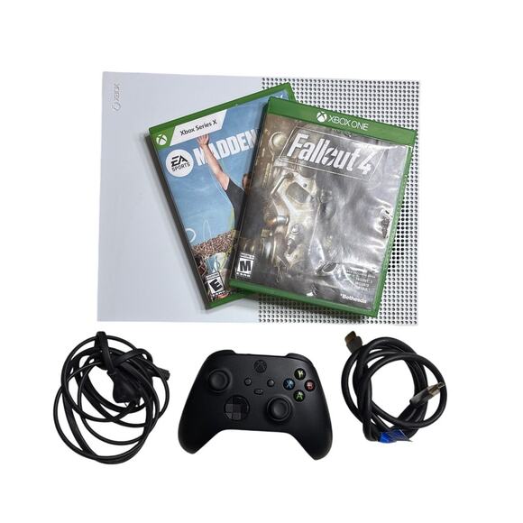 Xbox One S 500GB Console Bundle Tested w/ Controller, Madden 23, Fallout 4 - Picture 1 of 15
